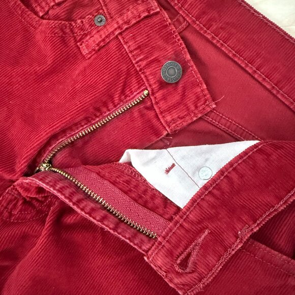 Levi's Corduroy Slim Straight Men's Pants 31x30 Stretch Oxblood Red - Picture 5 of 11